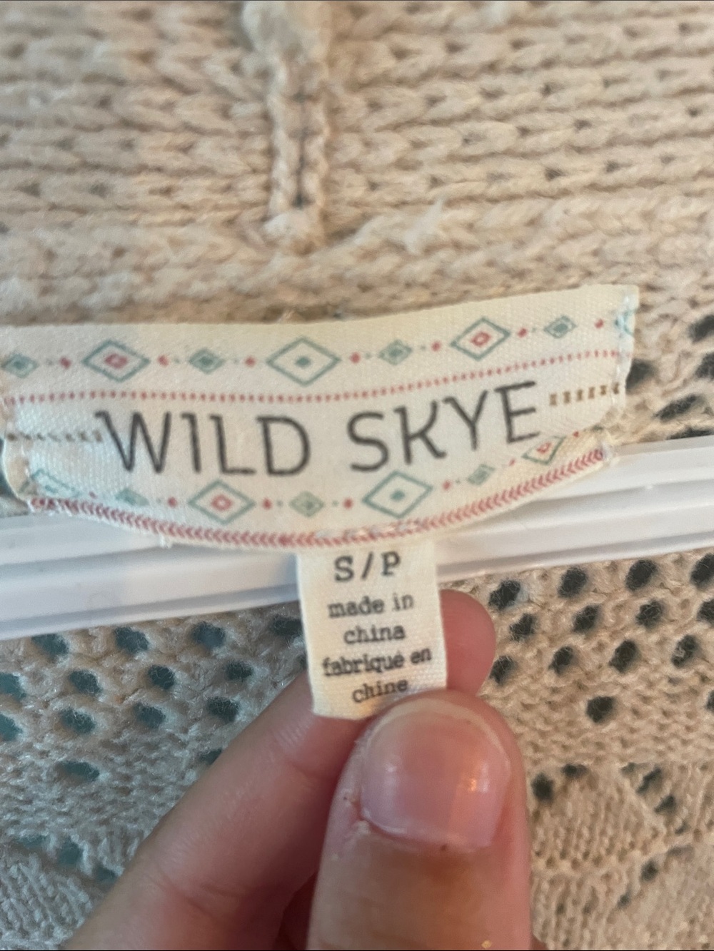 Cream Open Knit Cardigan Sweater - Picture 2 of 5